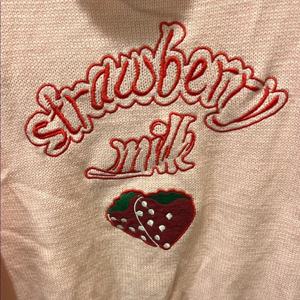 Strawberry Milk Pink Turtleneck Sweater - Picture 5 of 8